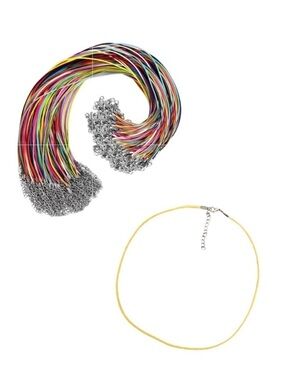 🔴 5 for $10 ONE Yellow Hemp Rope Necklace for Jewelry Making